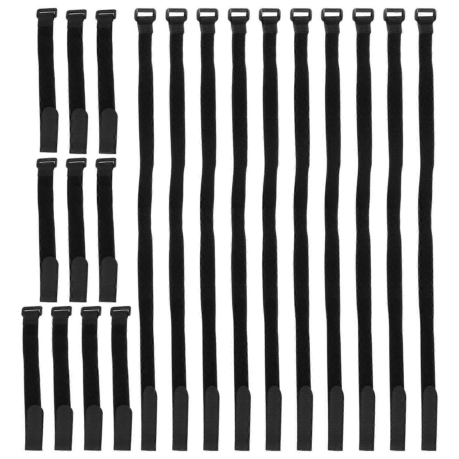 Hook and Loop Cable Tie Buckle Fastener for Securing 40Pcs Black
