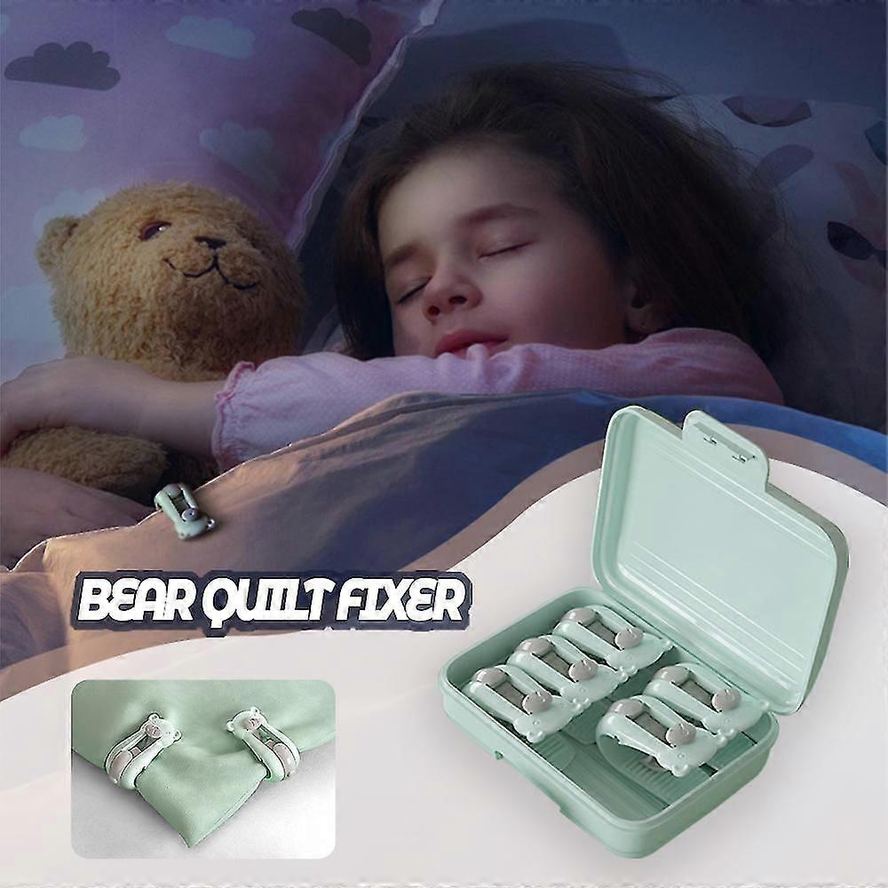 Household Cute Bear Quilt Clips Reusable Needleless Bed Sheet Fixing Clamp