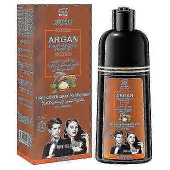 Instant Hair Dye Shampoo for Gray Hair Coverage,Hair Color Shampoo for Men/Women,3 in 1- Grey Cover,Herbal Ingredients Hair Shampoo 420ML