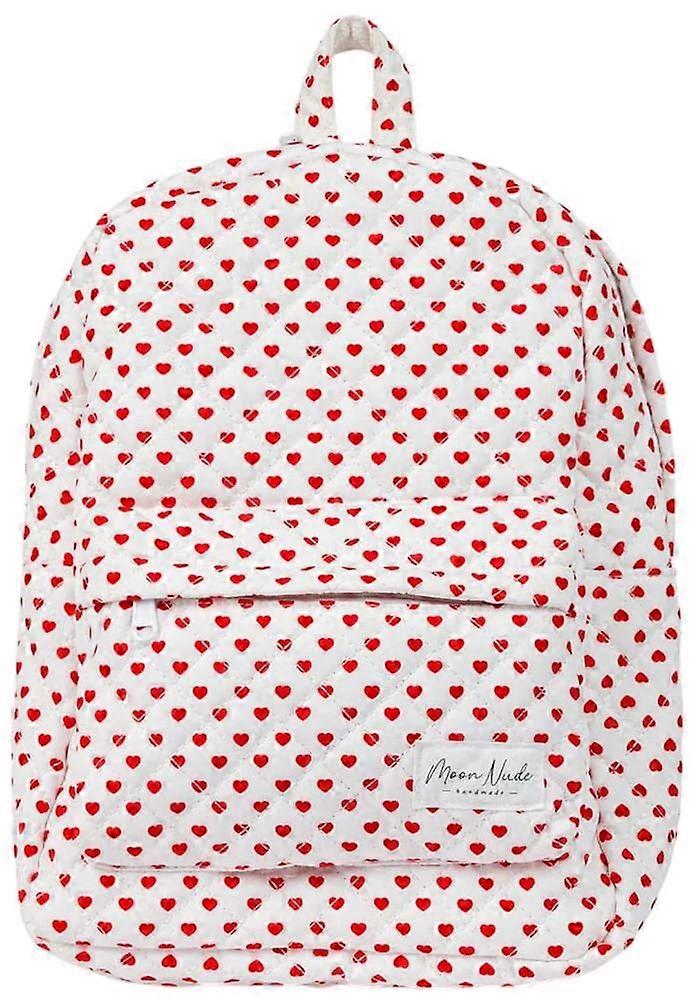 Moon Nude Valentine Backpack - White/Red