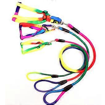 Pet Traction Rope Dog Collar Lead with Adjustable Harness