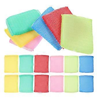 24pcs anti-rayures vaisselle de cuisine tampons éponge de nettoyage lingettes vaisselle tampons de récurage en nylon robuste éponges à vaisselle réutilisables pour surface dure