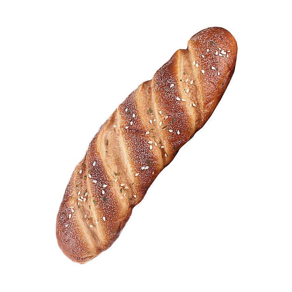 Fake Bread Pbread Model for Decor Light Brown PU Bread Photo Prop