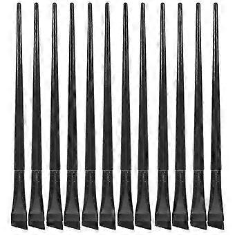 Eye Liner Brush Black Makeup Set for Eyebrow and Eyeliner 12Pcs