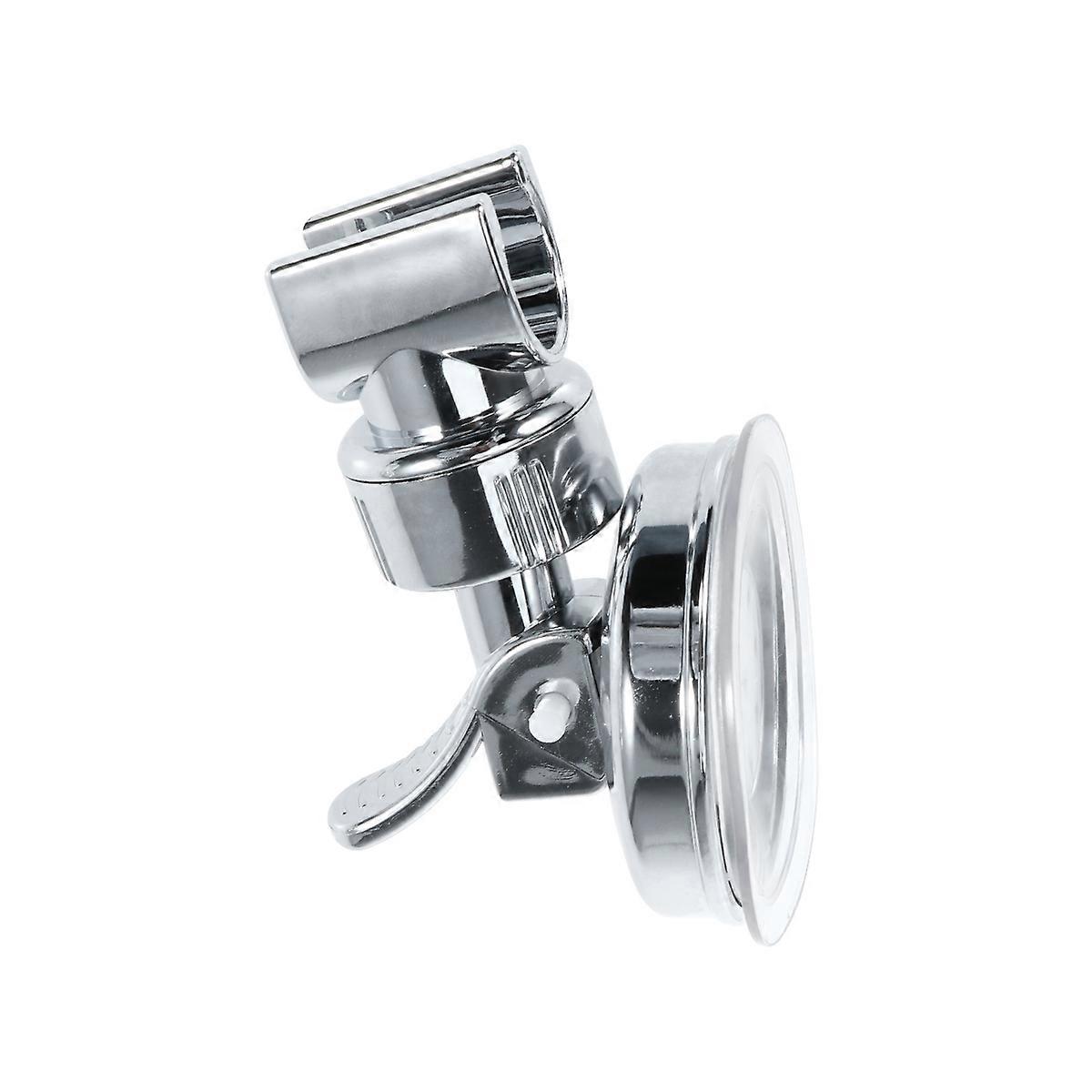 Bathroom Suction Bracket for Shower Head Holder Wall Mount Adjustable Silver