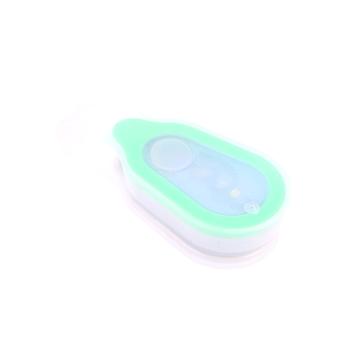 Linterna de bolsillo con clip de silicona para correr, ideal para deportes al aire libre (2 unidades, color verde)