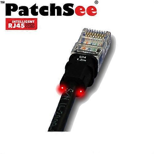 PatchSee BasicPatch 1.2m Cat5e U/UTP PVC Intelligent Patch Lead