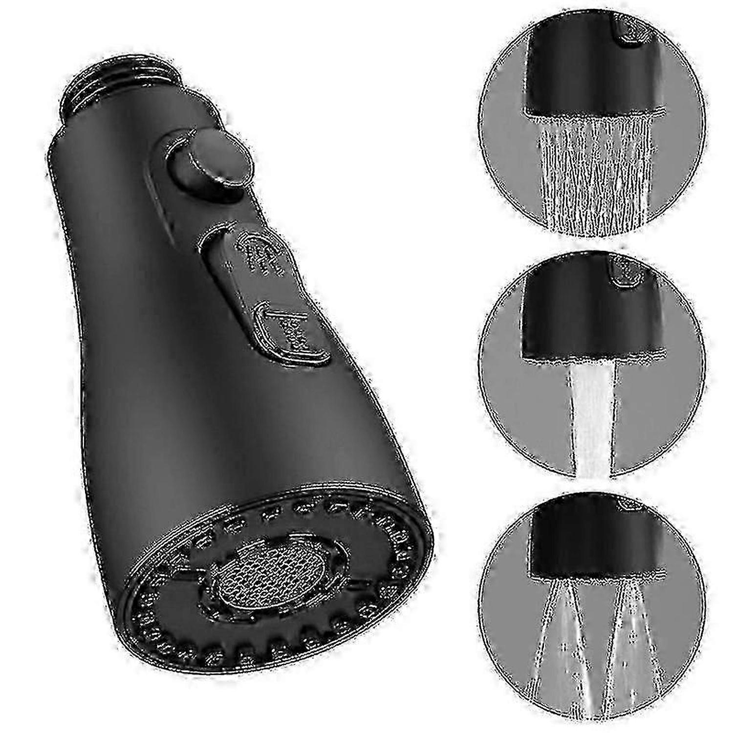Black Pull-Out Shower Head Faucet Replacement for Kitchen & Bathroom