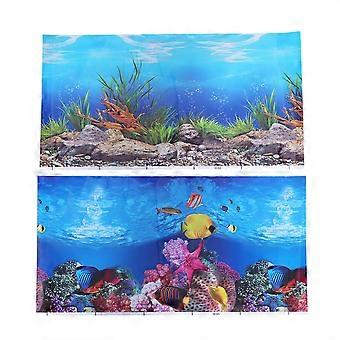 Autocollant de fond pour aquarium, adhésif double face