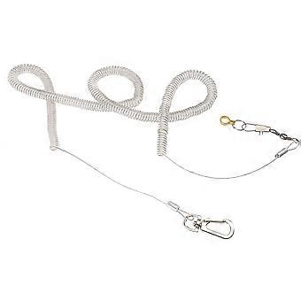 Corde de vol pour perroquet, anneau pour les pattes, harnais d'entraînement pour oiseaux de compagnie pour une utilisation en extérieur (1 pièce)