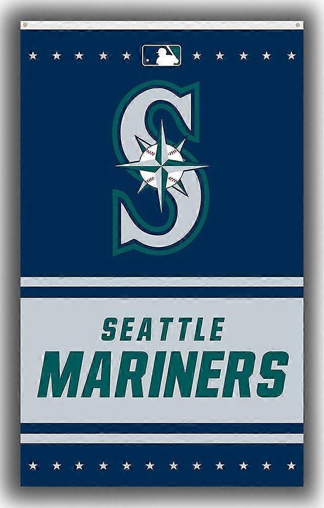 Seattle baseballlag suvenirflagg Mariners-banner D0633
