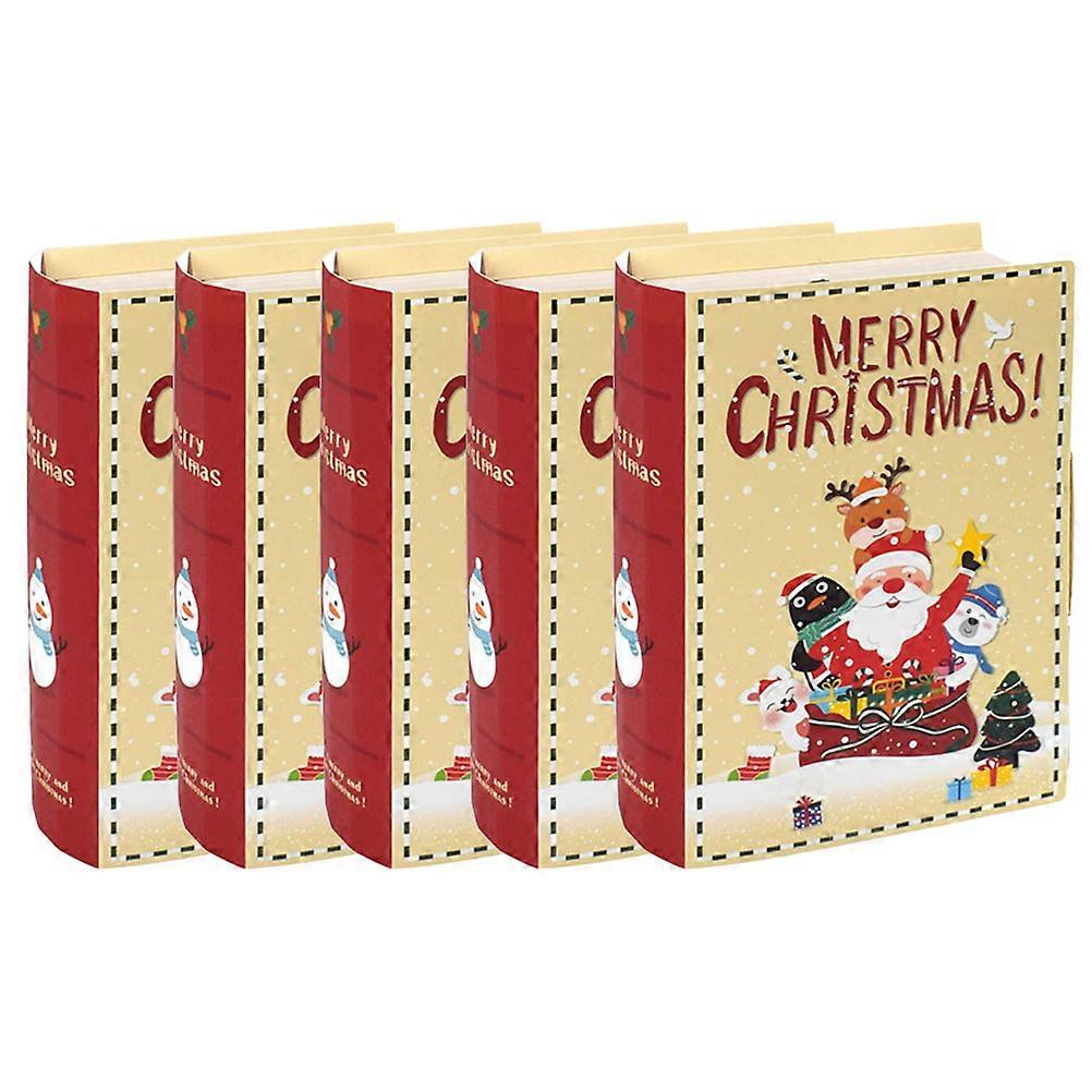 Christmas Gift Boxes Book Shape for Storage Use 20Pcs Candy Boxes Party
