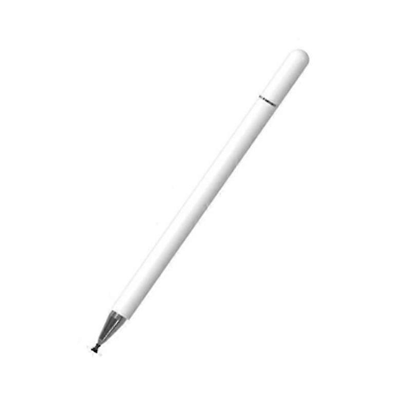 Touch Pen - WHITE - Capacitive Pen - Pressure Sensitive - Replaceable - Magnetic Cap