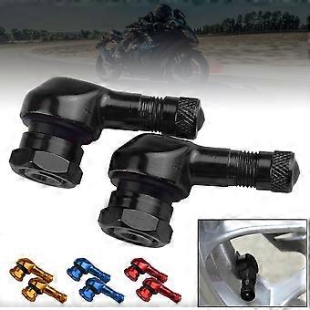 2pcs Motorcycle Wheel Tire Tubeless Valve Stems Aluminum Alloy Valve Motorcycle Rim 90Degree Angle for Rim Wheel Parts 4 Colors
