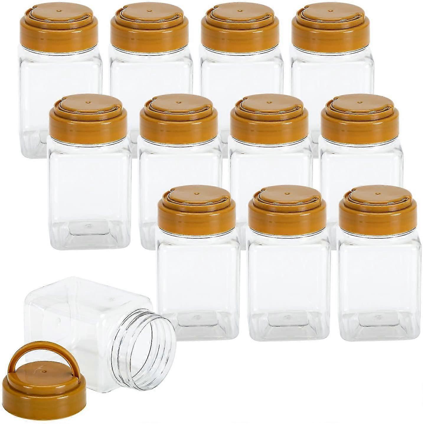 12 Pack 9 Oz Clear Empty Plastic Jars With Handle