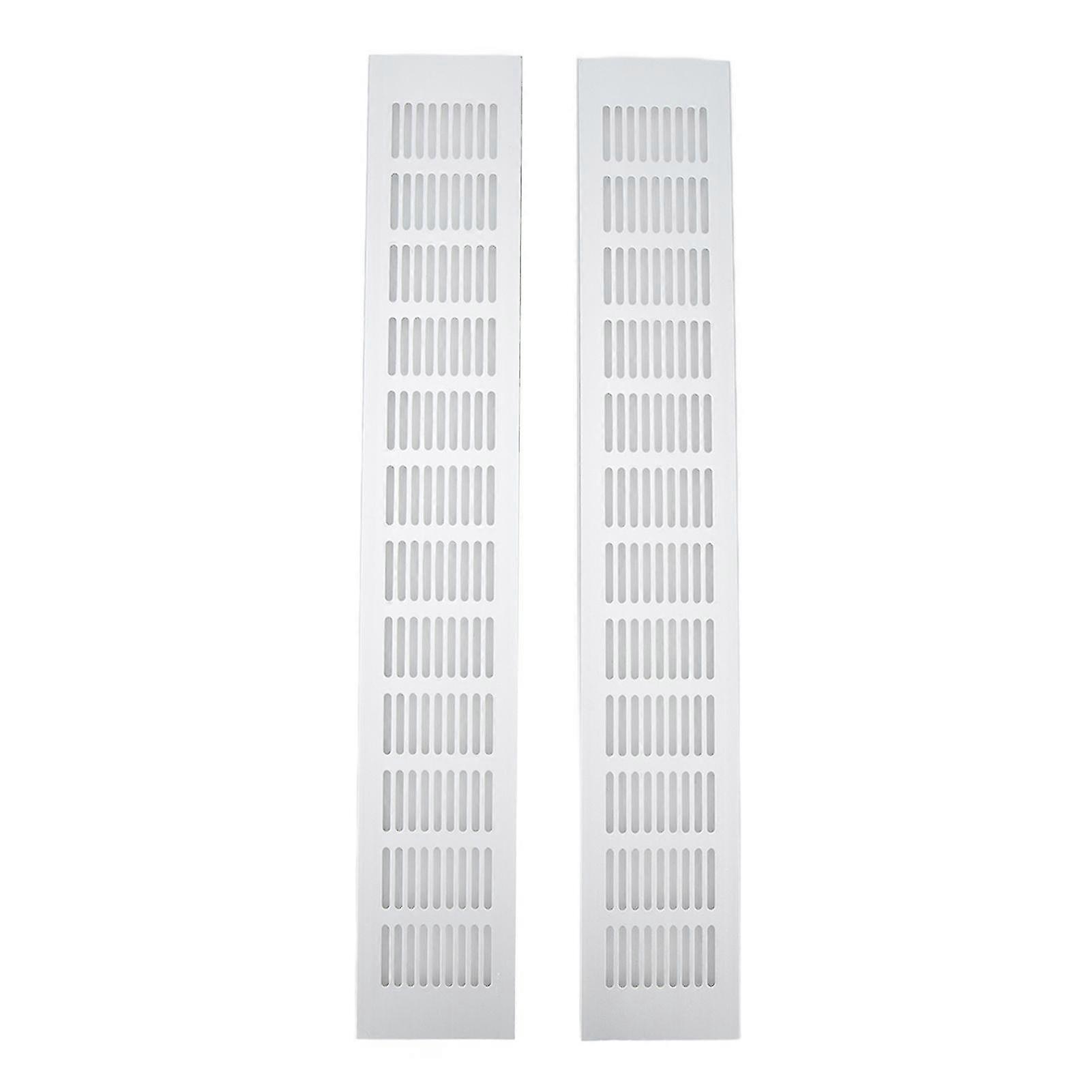 Rectangular Air Vent Grille 2 Pcs compatible with Closet 80x500mm