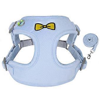 Small Dog Harness Reflective Dog Harness Reflective Pet Vest with Traction Rope for Walking