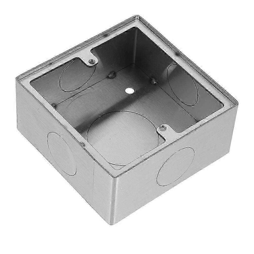 Electrical Junction Box Surface Mount for Home Use 2Pcs Durable Metal Socket