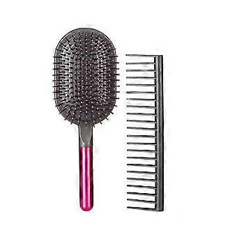 Air Cushion Massage Hair Brush Anti Static Detangling Paddle Comb Set Heat Resistant Salon Detangling Brush 2 in 1 Hair Care Set