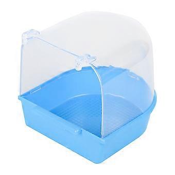 1pc Käfig Vogelbad Multi Cage Vogelbad abgedeckt für kleine Bräute Kanarienvogel Wellensittich Papagei (hellblau)