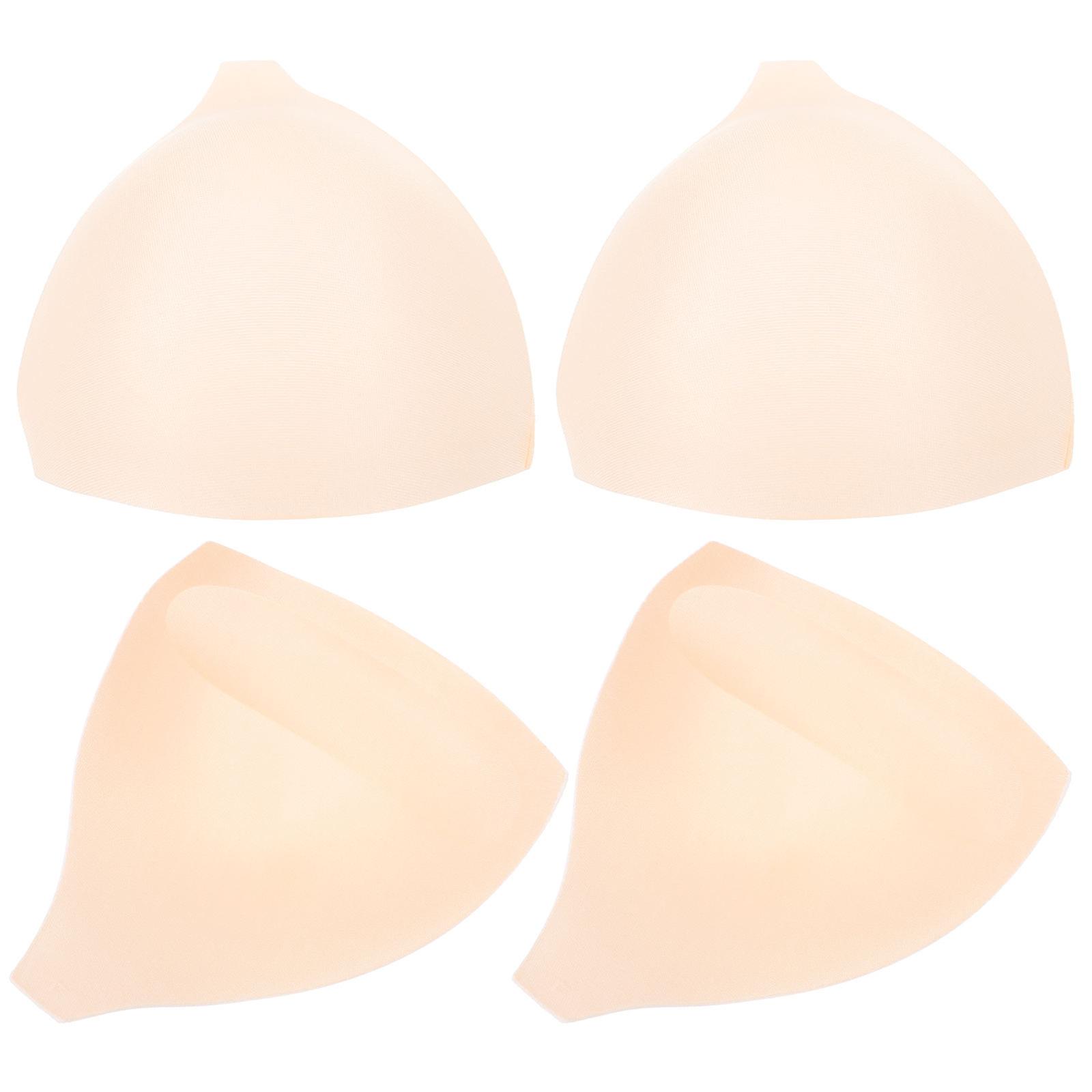 4Pcs Sports Cups Bra Inserts Removable Bra Pads Inserts Bra Cups Inserts Bikini Bra Inserts