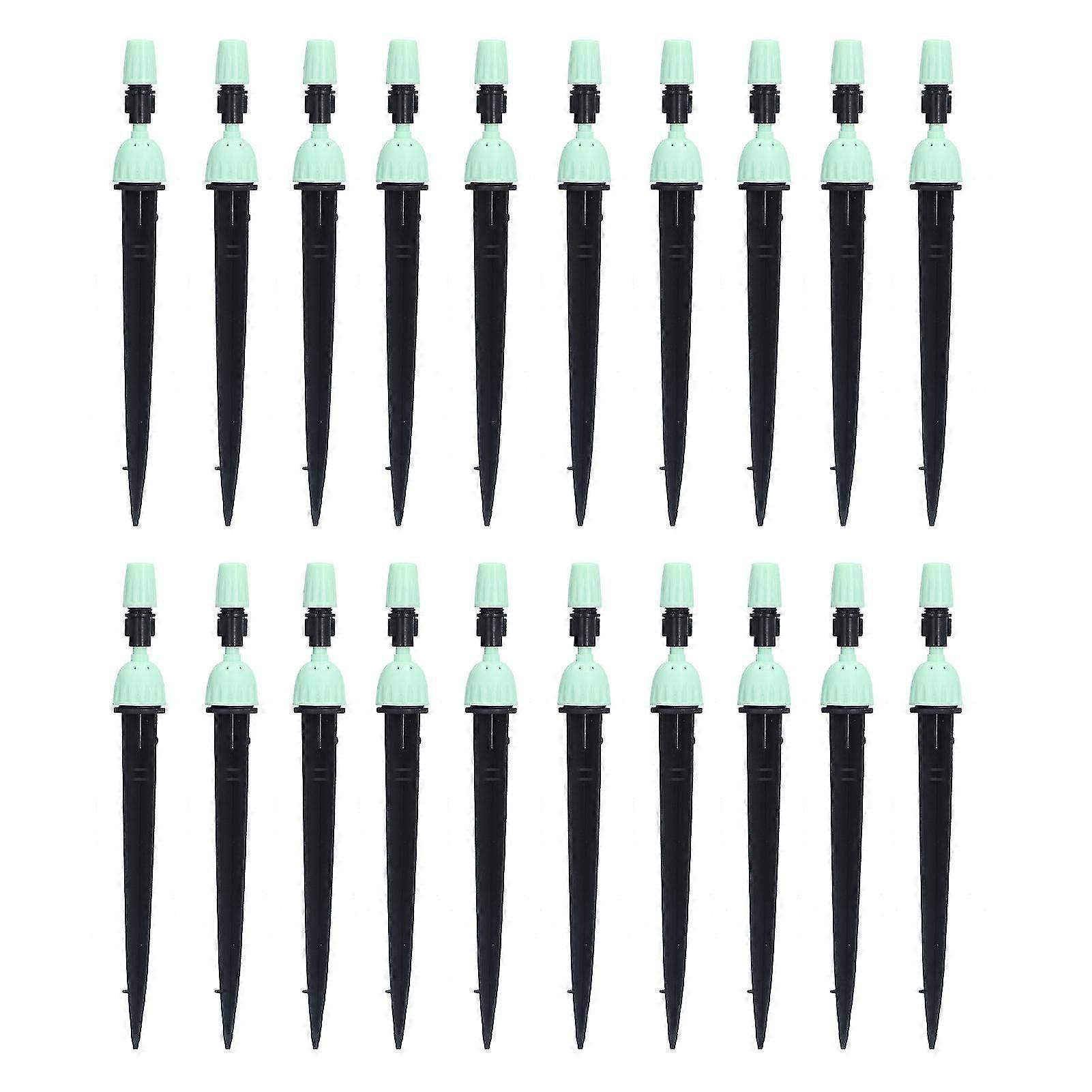20 Set Multifunctional Spray Dripper Adjustable Irrigation Atomizing Sprinklers Drip Irrigation SystemCyan