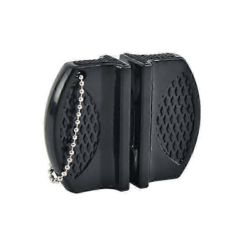 Manual Knife Sharpener, Mini Portable Knife Sharpener(Black)