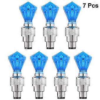Cycle Light Bike Tyre Plug for Visibility 7Pcs Blue LED Cores