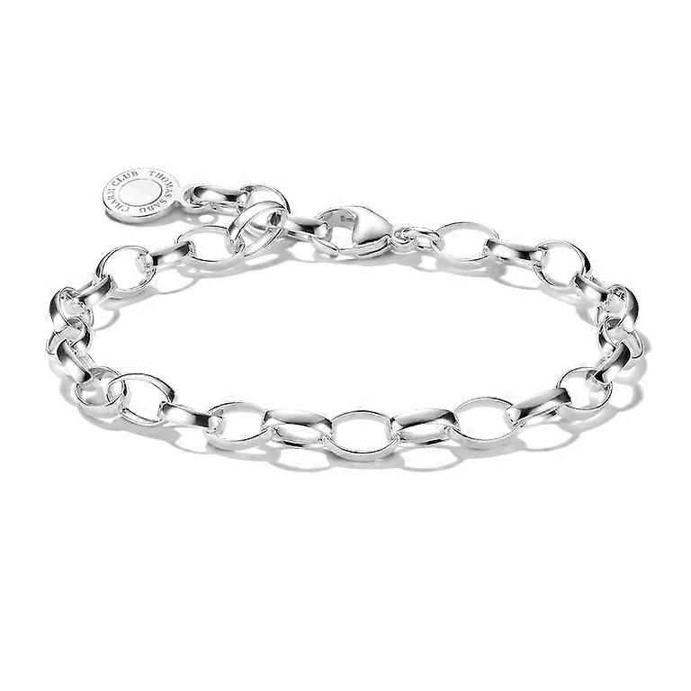 Thomas Sabo Charm Club Charm Bracelet X0031-M02-21 - Fine Silver Plated / Alloy
