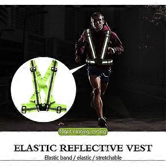 Adjustable 360 Visible Reflective Safety Vest for Men and Women Running Jogging Cycling Motorcycle