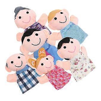 Hand Puppet Family for Home 6Pcs Family Puppets Set for Children Theater Use YTQ