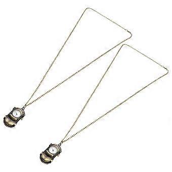 Classic Car Shape Pocket Watch for Decoration 4Pcs Stylish Vintage Watches