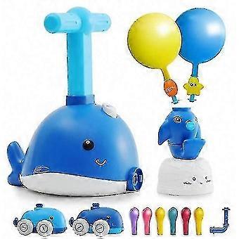 Dolphin-Inflated Car Balloon Racing Kit with Manual Pump for Scientific Play VV