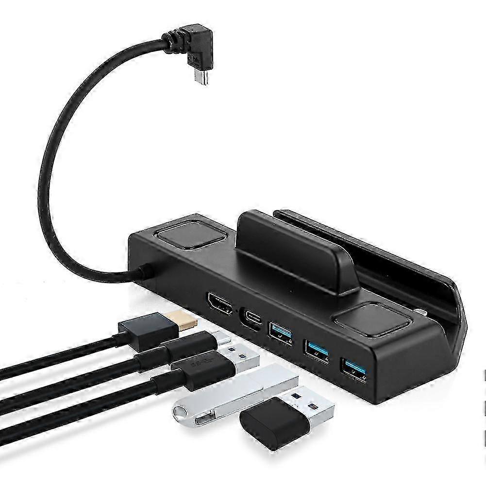 Doc Stat compatible with Deck Hub Usb C+3xusb3.0 4k 60hz -compatible compatible with Deck Console H