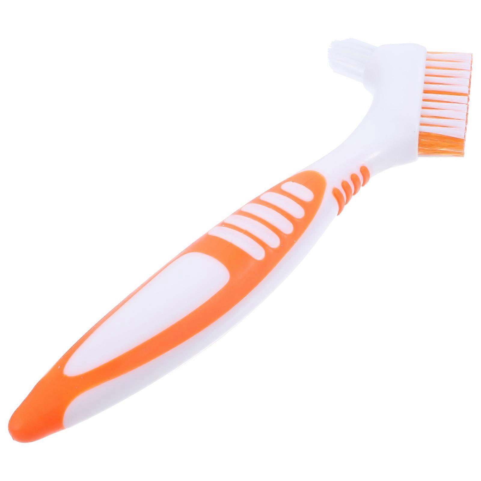 Turtle Shell Mud Dirt Remover Brush for Cleaning Orange Plastic Handle
