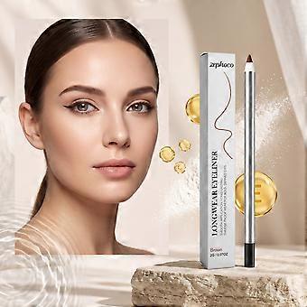 2pcs Eyeliner Pencil (Brown), Smooth and Fluent, Naturally Outline Eyeliner for Daily Makeup