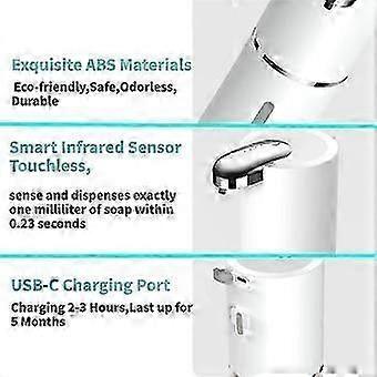 Automatic foam soap dispenser for bathroom, touchless design