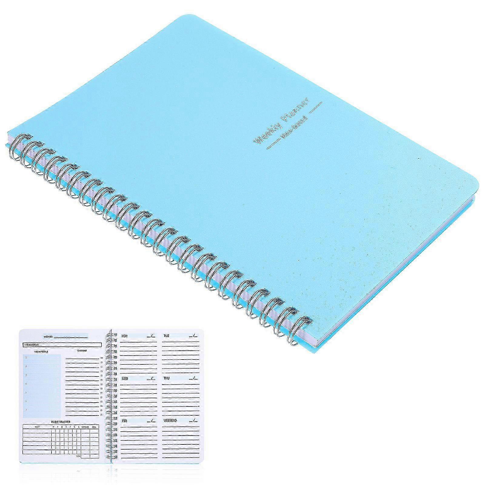 Spiral Notebook Weekly Planner Journaling Notebooks A5 Notebook Campus Notebooks compatible with Journaling