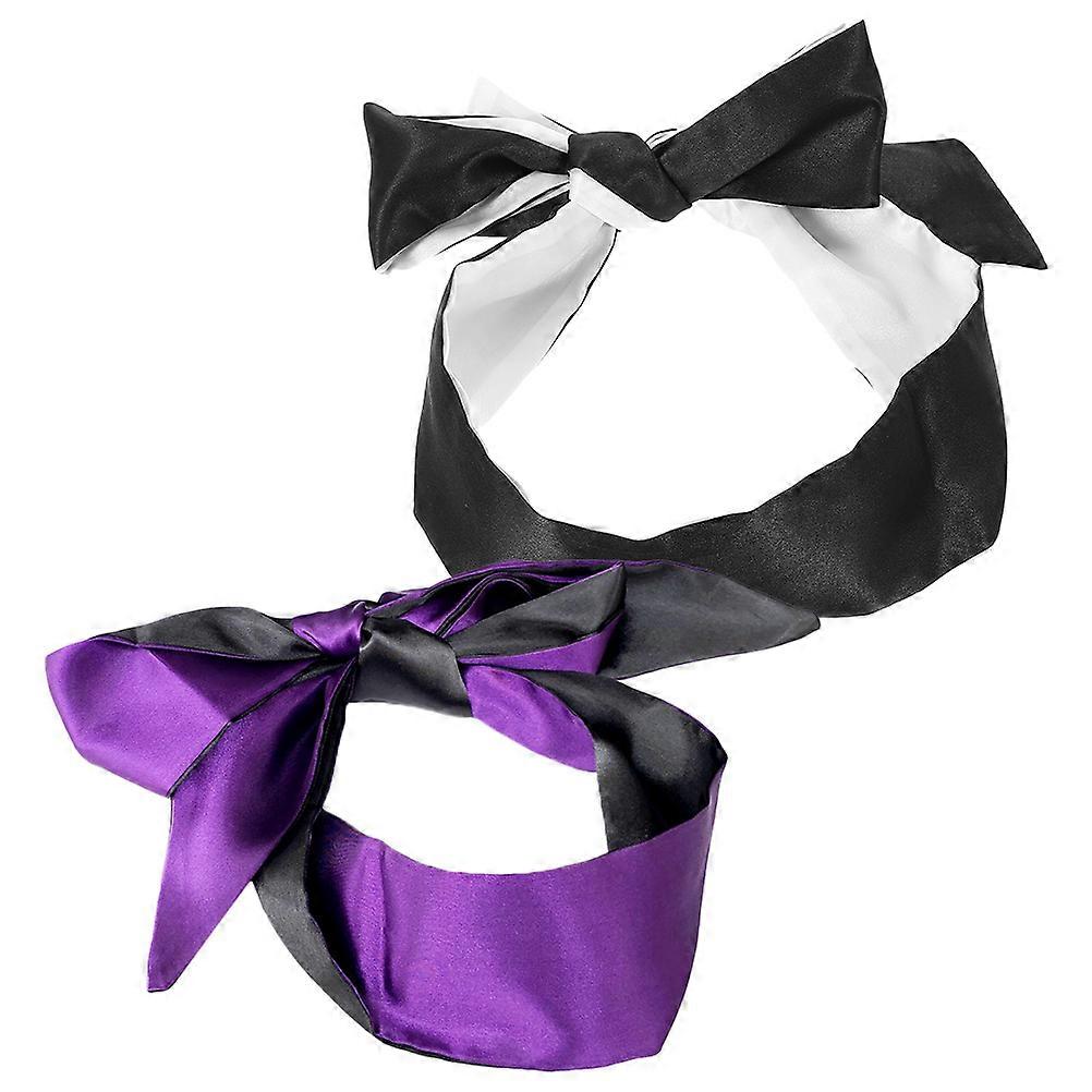 Creative Satin Eye Blindfold for Sleeping 4Pcs Practical Comfortable Eye Mask