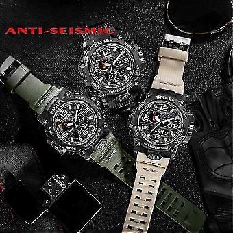 New Double Display Multifunctional Watch Outdoor Mountaineering Electronic Watch Anti-drop Durable Rugged Anti-scratch Electronic Watch
