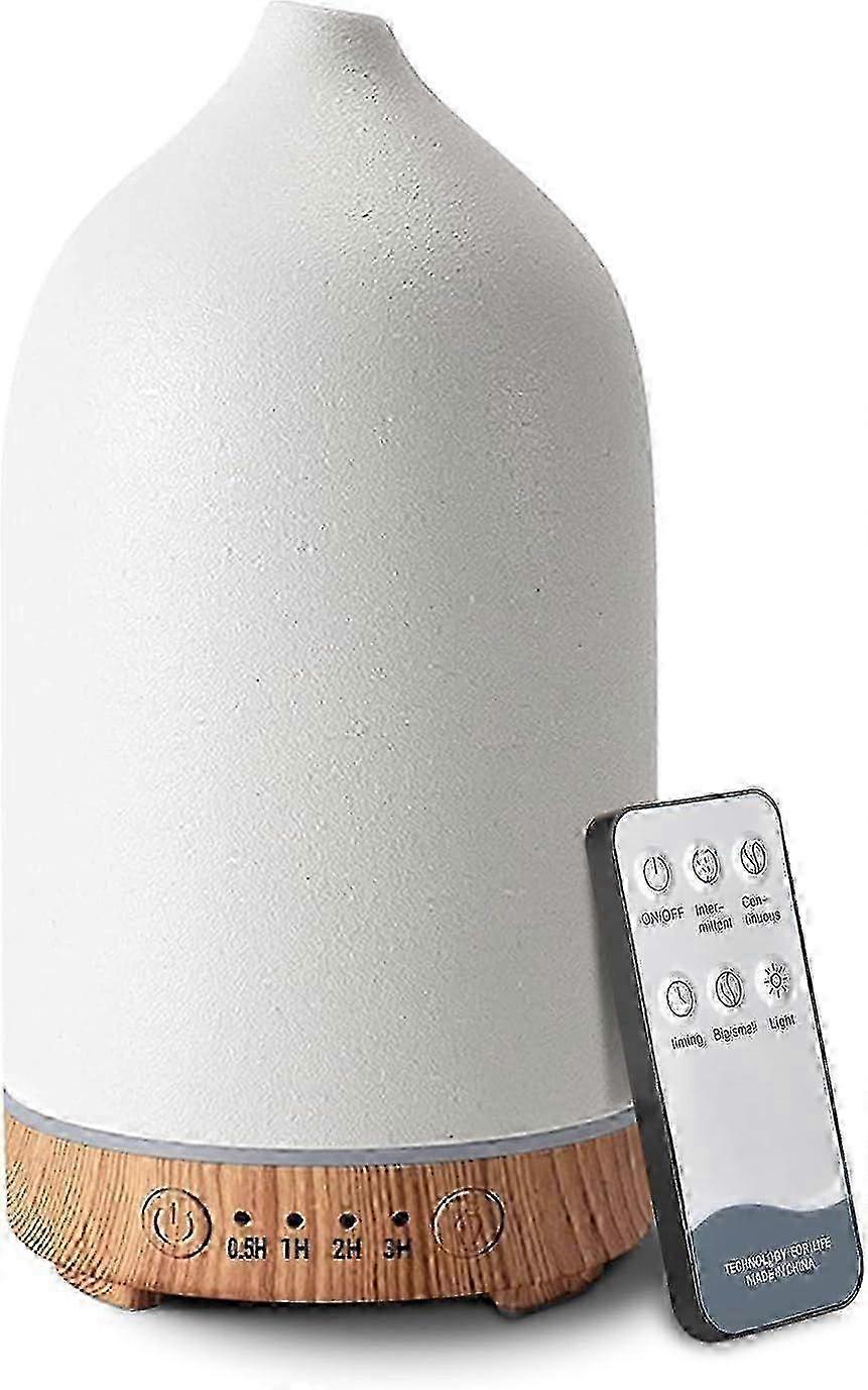A 2025 Latest Model 100ml Ceramic Oil Diffuser, Ultrasonic Aromatherapy Diffuser