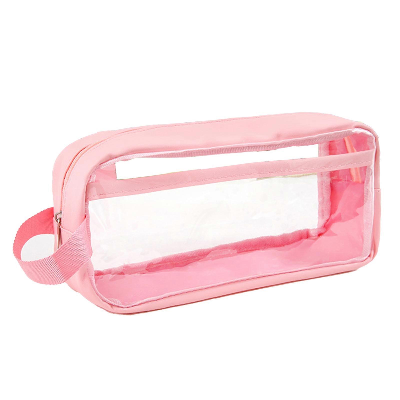 Transparent Mesh Pencil Case Large Capacity Waterproof Durable