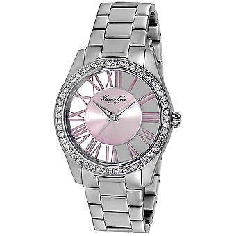 Kenneth Cole åpenhet kvarts analog kvinne klokke med IKC4982 rustfritt stål armbånd