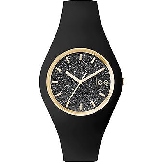 Ice glitter quartz analog woman watch with ICE Silicone bracelet. Gt. Bbk. U.S.15