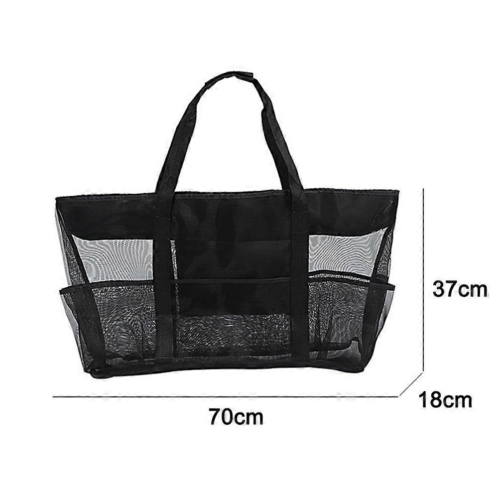 Spacious Sandproof Waterproof Mesh Beach Tote