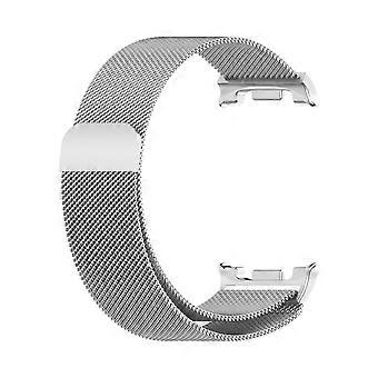 Silver Stainless Steel Milanese Band for Samsung Galaxy Watch 8 Classic 46mm, Adjustable Comfort Fit