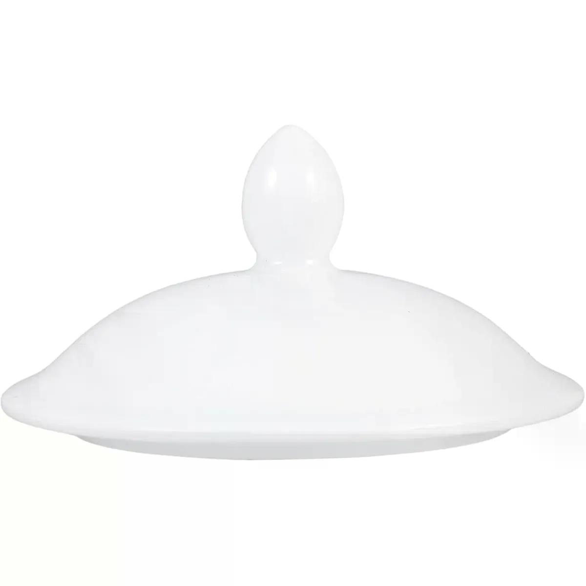 White Ceramic Teacup Lid Replacement Cup Lids for Mugs