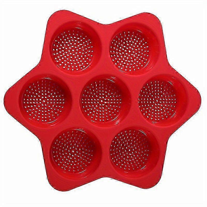 Flexible 7 Cavity Hamburger Bun Tray