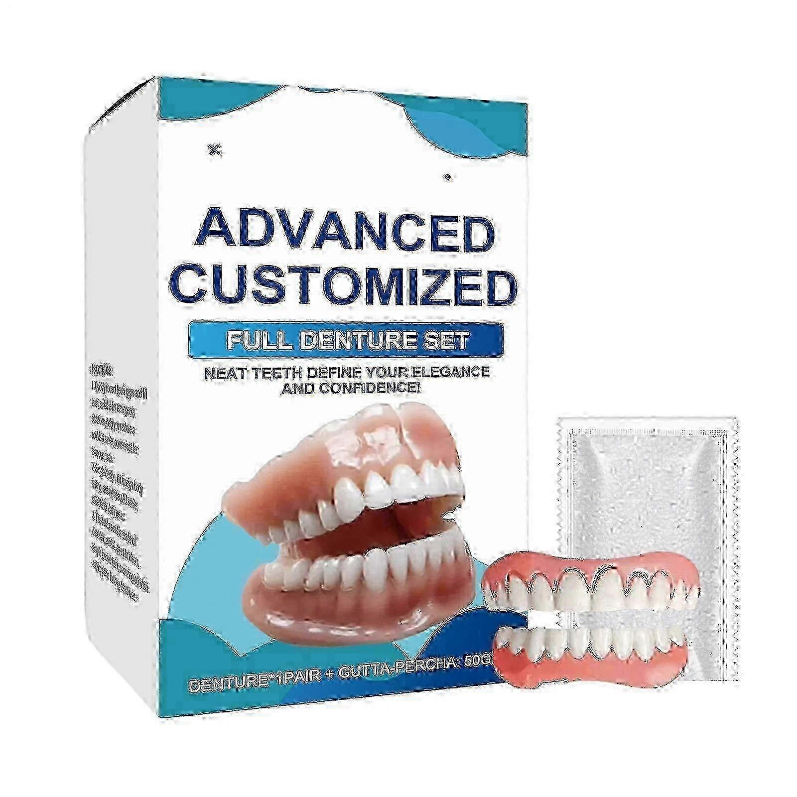 Natural Fit Full Denture Set Upper Lower