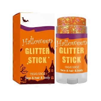 Fancy Dress Makeup Orange Glitter Body Stick